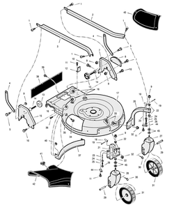 Part Location Diagram of 1101168-884 Murray Bracket, Left Handle